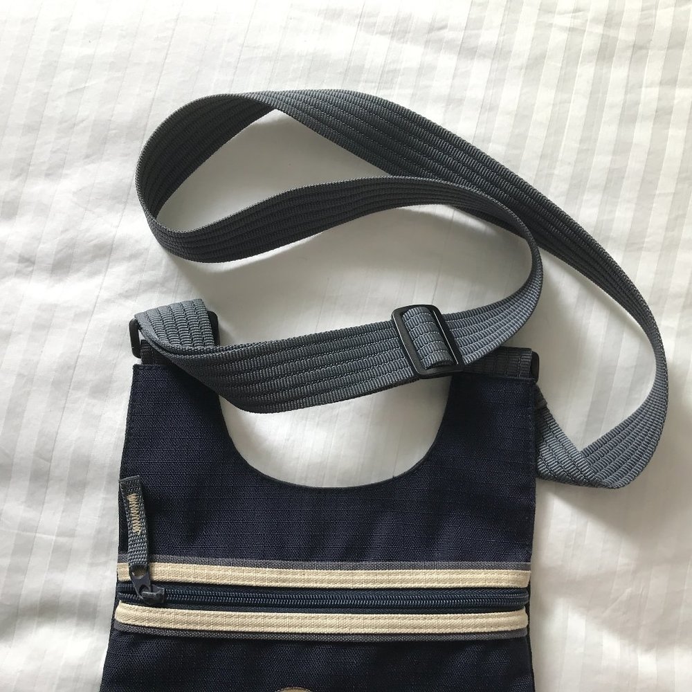 Roots - Blue Nylon  Crossbody Bag / Purse - Picture 6 of 6